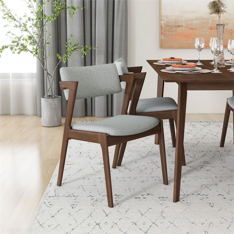 Abbet Mid-Century Modern Style 5 Piece Solid Wood Dining Room & Kitchen Set