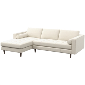 demi modern living room luxury boucle fabric sectional sofa couch in cream