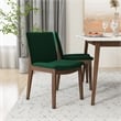Aven Mid Century Modern Style Solid Wood White Top Rectangular Dining Table