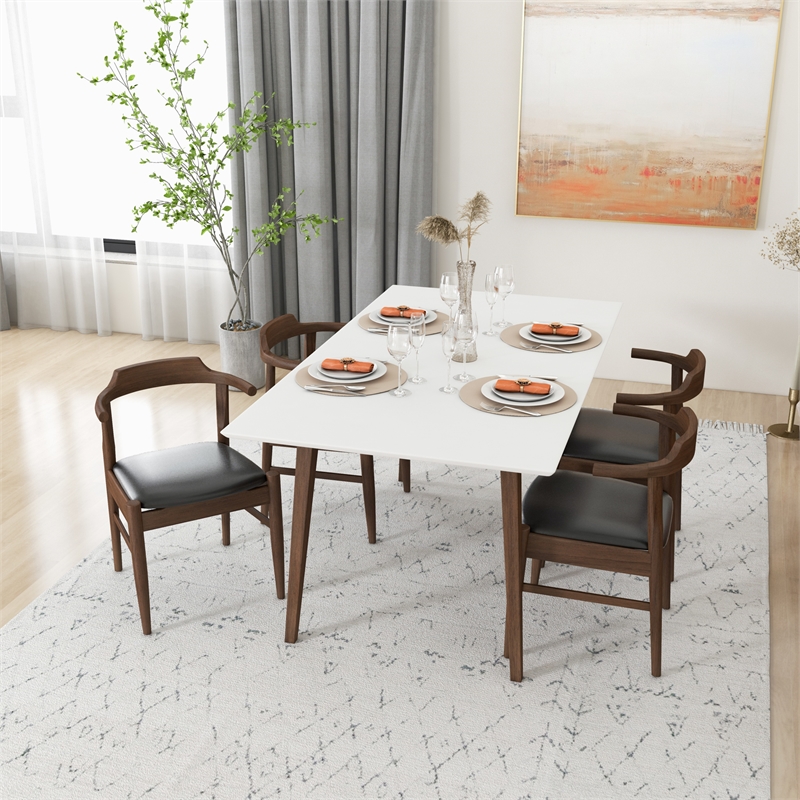 Dartmouth Modern Kitchen & Dining Room Solid Wood 5 Piece Furniture Set