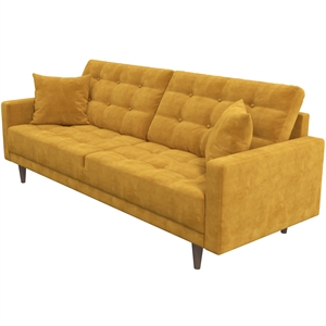 luxury modern tufted pet friendly velvet living room gold couch