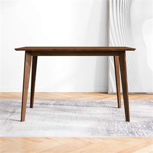 arian modern style solid wood walnut rectangular 47-inch dining table