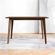 Berwick Modern Style Solid Wood Walnut Rectangular 47-inch Dining Table