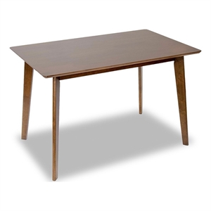 Berwick Modern Style Solid Wood Walnut Rectangular 47-inch Dining Table