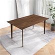 Modern Style Solid Wood Walnut Rectangular 59-inch Dining Table