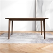 Modern Style Solid Wood Walnut Rectangular 59-inch Dining Table