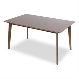 Modern Style Solid Wood Walnut Rectangular 59-inch Dining Table