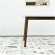 Arian Modern Style Solid Wood Walnut/White Top Rectangular 59-inch Dining Table