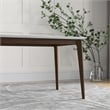 Sella Modern Solid Wood Walnut White Top Rectangular Kitchen&Dining Room Table