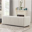 Rasem Modern Luxry Tight Tufted Back Cream French Boucle Fabric Couch