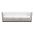 Rasem Modern Luxry Tight Tufted Back Cream French Boucle Fabric Couch