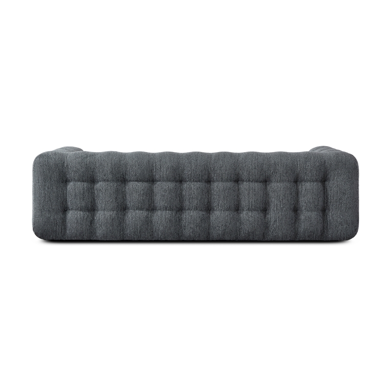 Marsi Luxry Modern Chesterfield Gray French Boucle Fabric Couch