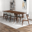 Adams 9-Piece Solid Wood Walnut Dining Room&Kitchen Furniture Set