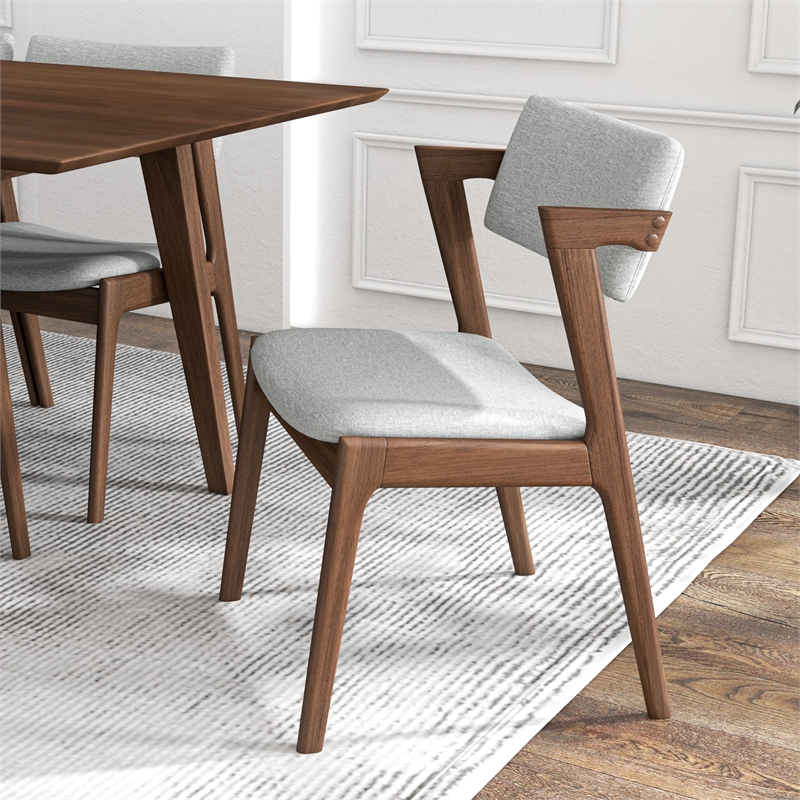 Adams 9-Piece Solid Wood Walnut Dining Room&Kitchen Furniture Set