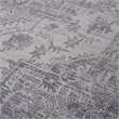 Usak Collection 5' x 7' Silver Oriental Distressed Non-Shedding Area Rug