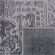 Usak Collection 5' x 7' Silver Oriental Distressed Non-Shedding Area Rug