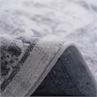 Usak Collection 6' x 9' Silver Oriental Distressed Non-Shedding Area Rug