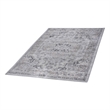 Usak Collection 5' x 7' Ivory/Beige Oriental Distressed Non-Shedding Area Rug
