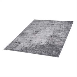 usak collection 6' x 9' light gray oriental distressed non-shedding area rug