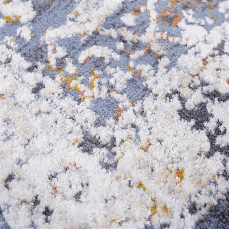 Bunyan Collection Traditional Vintage Blue Area Rug (2'2'' x 8')