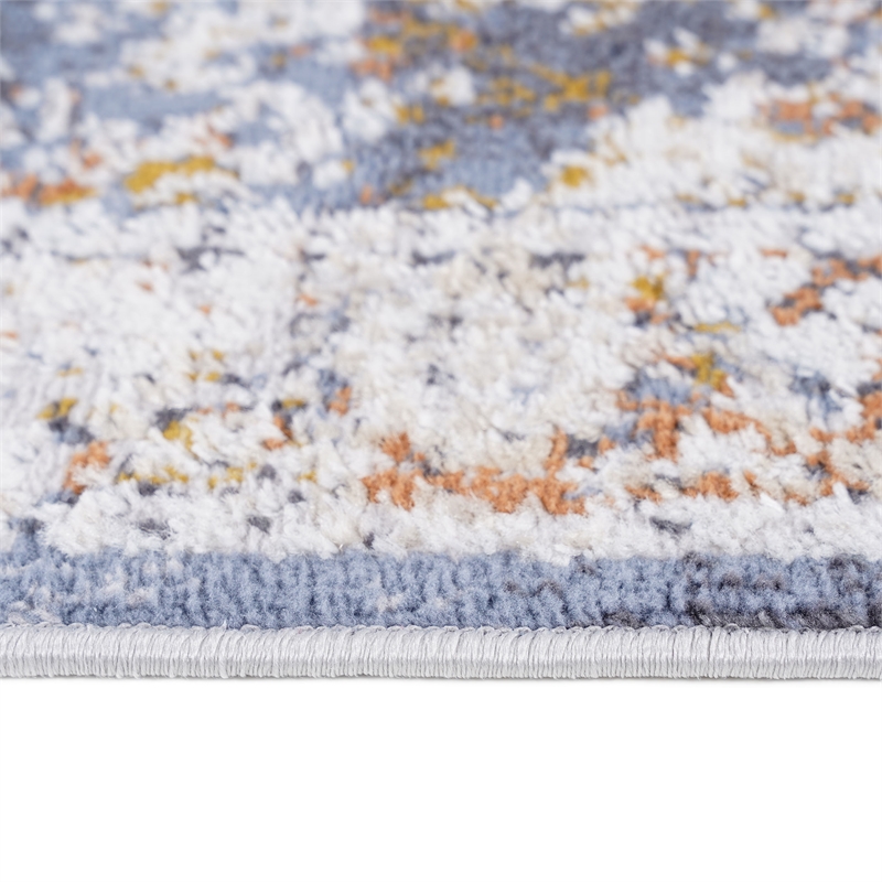 Bunyan Collection Traditional Vintage Blue Area Rug (2'2'' x 8')