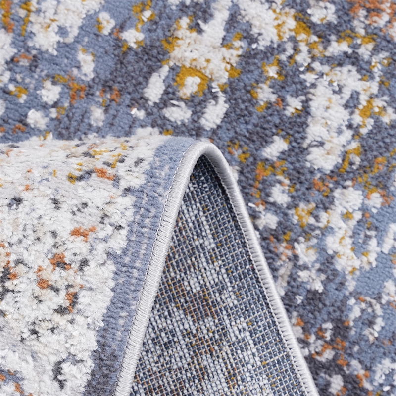 Bunyan Collection Traditional Vintage Blue Area Rug (2'2'' x 8')