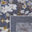 Bunyan Collection Traditional Vintage Blue Area Rug (5'3'' x 7'6'')