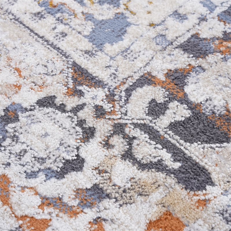 Bunyan Collection Traditional Vintage Blue Area Rug (7'9'' x 10')