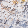 Bunyan Collection Traditional Vintage Ivory/Blue Area Rug (2'2'' x 8')