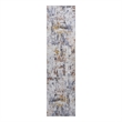 Bunyan Collection Traditional Vintage Ivory/Blue Area Rug (2'2'' x 8')