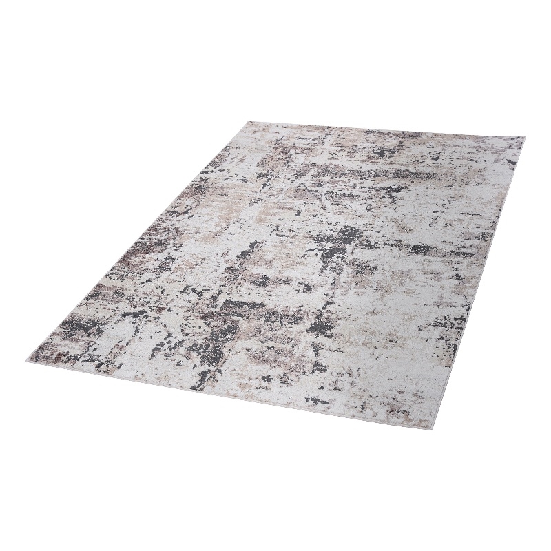 Bunyan Collection Traditional Vintage Cream/Brown Area Rug (6'7'' x 9')