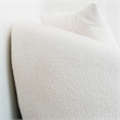 Lidar Modern Japandi Style Tight Back Boucle Fabric Couch in Cream