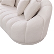 Forest Modern Japandi Style Tight  Back  Boucle Couch in White