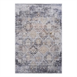Bunyan Collection Traditional Vintage Gray Multi Size Area Rug (5'3'' x 7'6'')