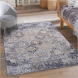 Bunyan Collection Traditional Vintage Cream/Anthracite Area Rug (7'9'' x 10')