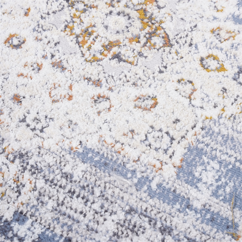 Bunyan Collection Traditional Vintage Cream/Gold Area Rug (2'2'' x 8')