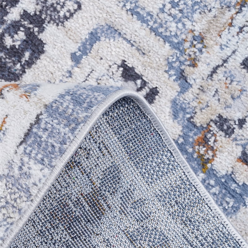 Bunyan Collection Traditional Vintage Cream/Gold Area Rug (5'3'' x 7'6'')