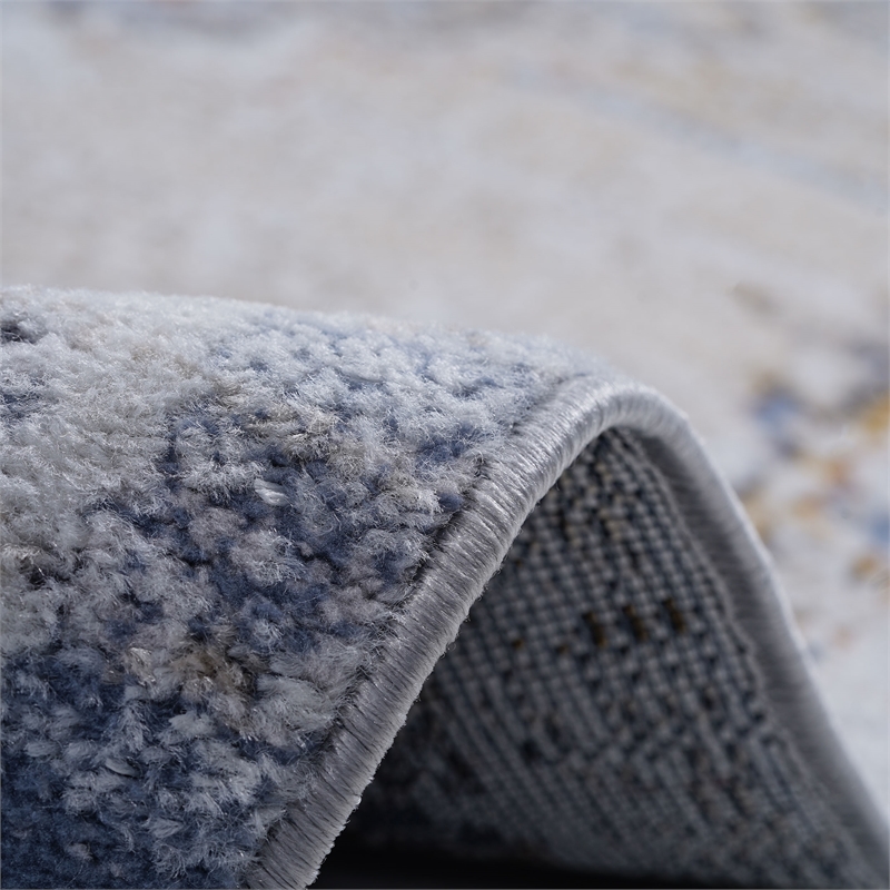 Bunyan Collection Traditional Vintage Cream/Gold Area Rug (6'7'' x 9')