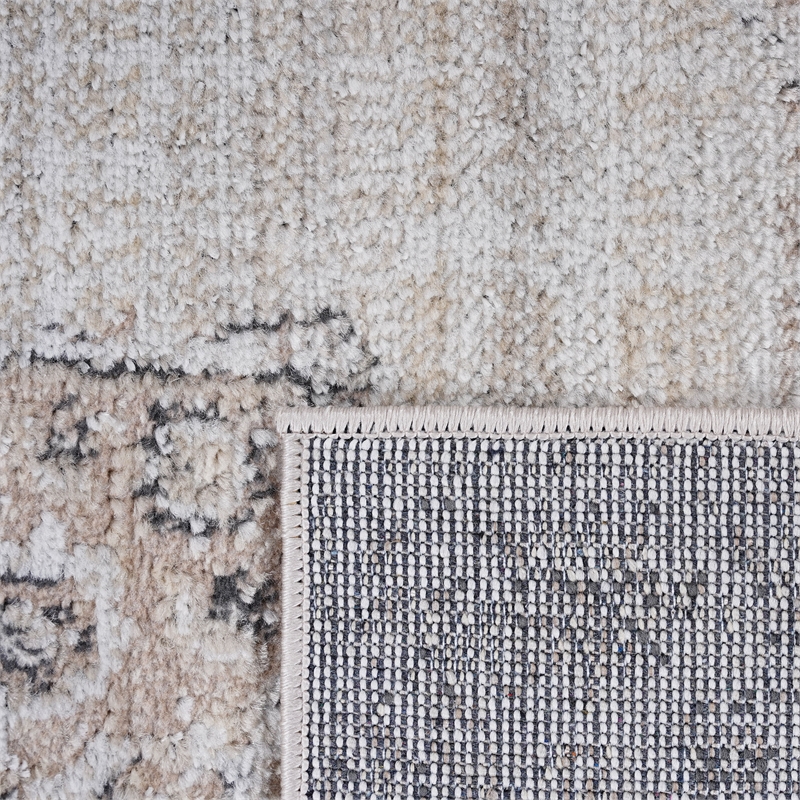 Bunyan Collection Traditional Vintage Cream/Beige Area Rug (2'2'' x 8')