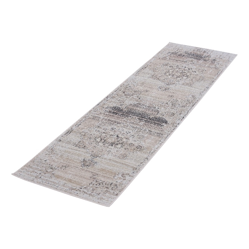 Bunyan Collection Traditional Vintage Cream/Beige Area Rug (2'2'' x 8')