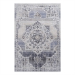 Bunyan Collection Traditional Vintage Cream/Blue Area Rug (5'3'' x 7'6'')