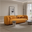 Bodur Japandi Style Luxury Modern Gold Boucle Fabric Curvy Arm Couch