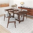 Roland Modern Dining Room&Kitchen Solid Wood Walnut Table and Chairs for 4