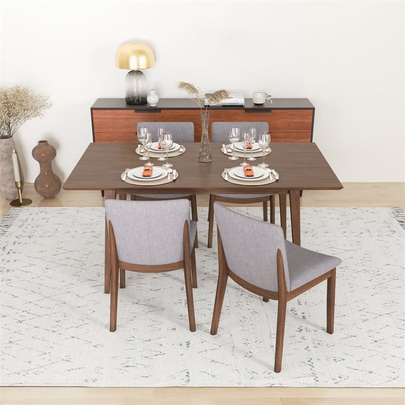 Alpella Modern Style Solid Wood Walnut 63