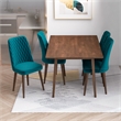 Alpella Modern Style Solid Wood Walnut 47