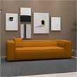 Canary Modern Living Room Dark Yellow French Boucle Fabric Sofa