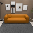 Canary Modern Living Room Dark Yellow French Boucle Fabric Sofa