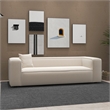 Canary Modern Living Room Furniture Style Cream Boucle Fabric Sofa  Couch