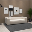 Canary Modern Living Room Furniture Style Cream Boucle Fabric Sofa  Couch