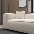 Canary Modern Living Room Furniture Style Cream Boucle Fabric Sofa  Couch
